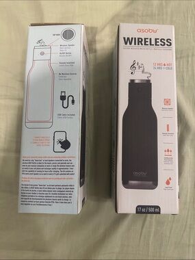 asobu Wireless Bluetooth Speaker Bottle - Black